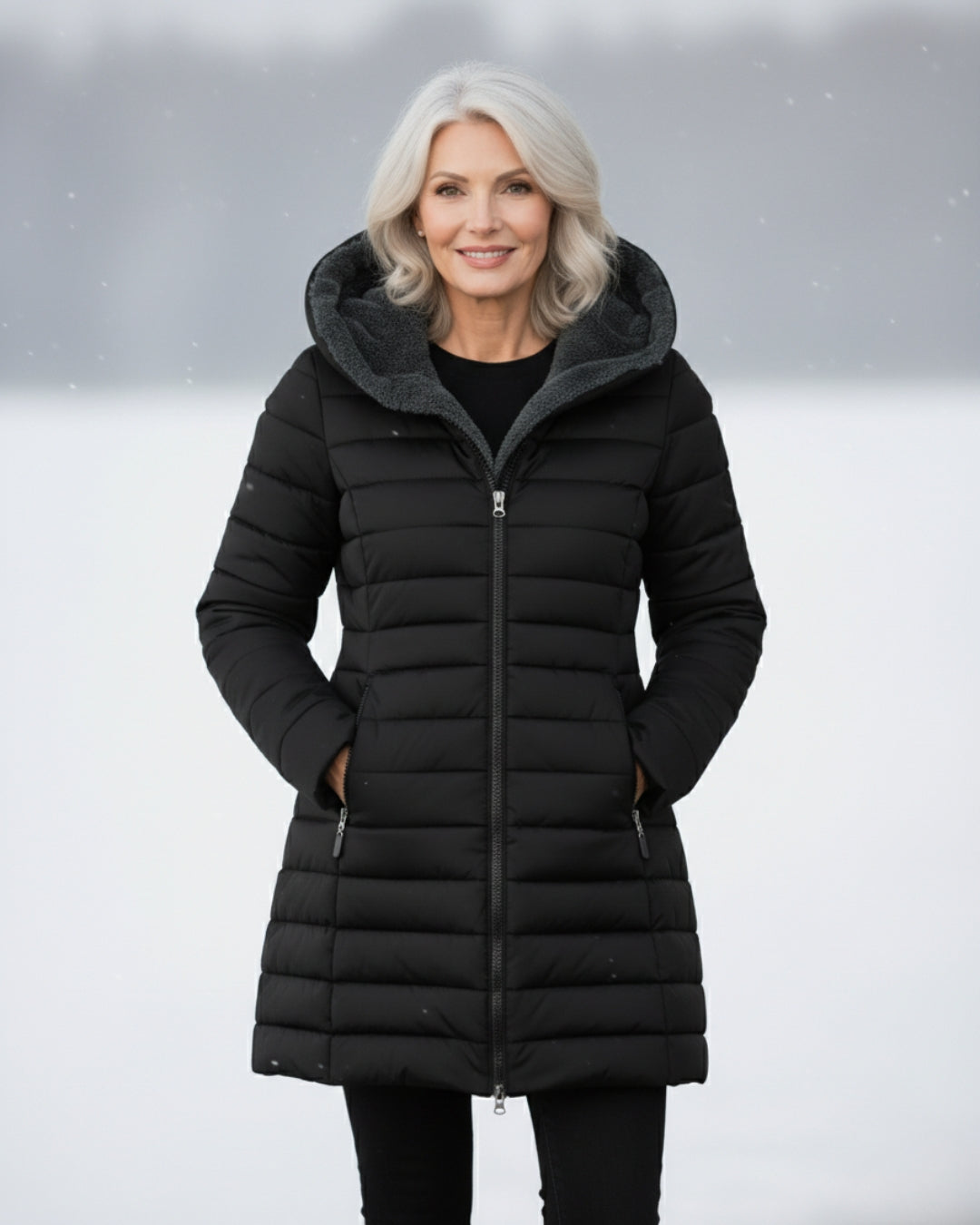 Aada™ | Chaqueta Puffer Forrada de Forro Polar