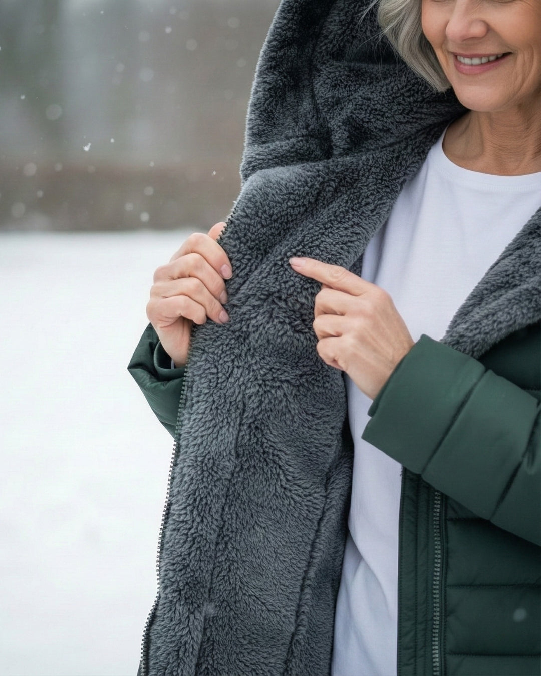 Aada™ | Chaqueta Puffer Forrada de Forro Polar