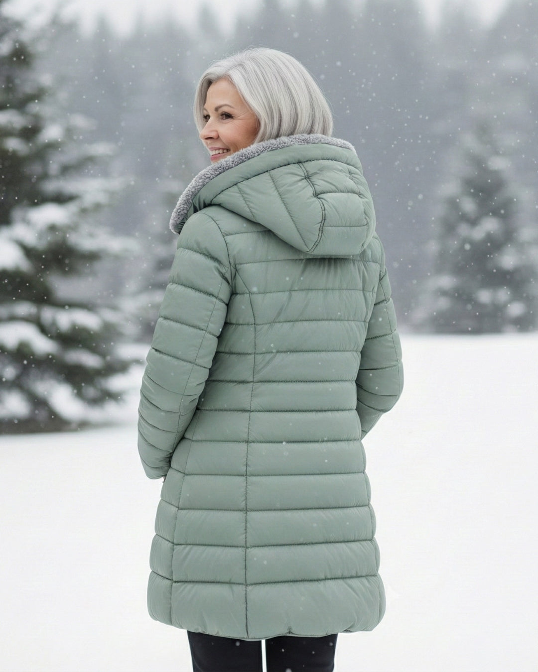 Aada™ | Chaqueta Puffer Forrada de Forro Polar