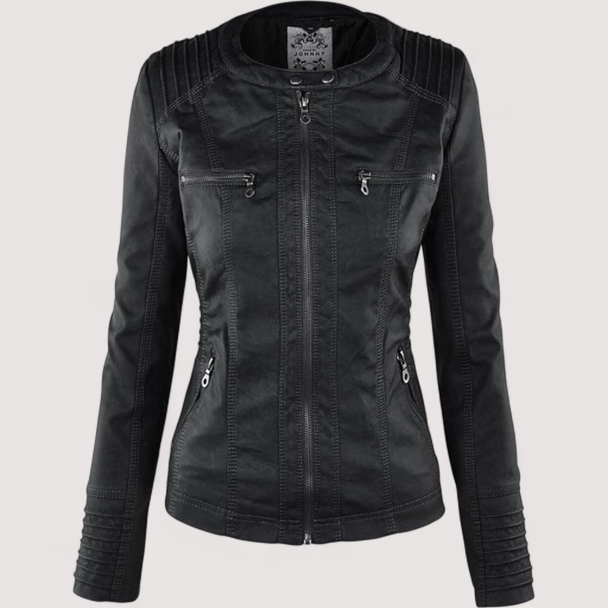 Laurina™ | Chaqueta con capucha estilizada para motociclistas