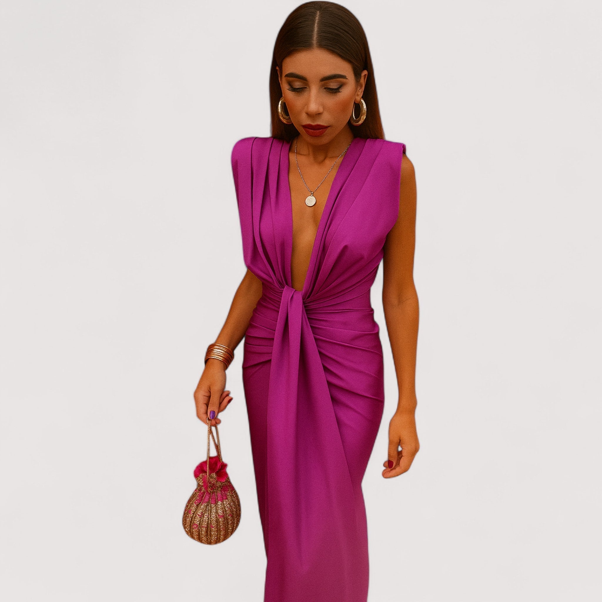Maila™ | Vestido Drapé Elegante