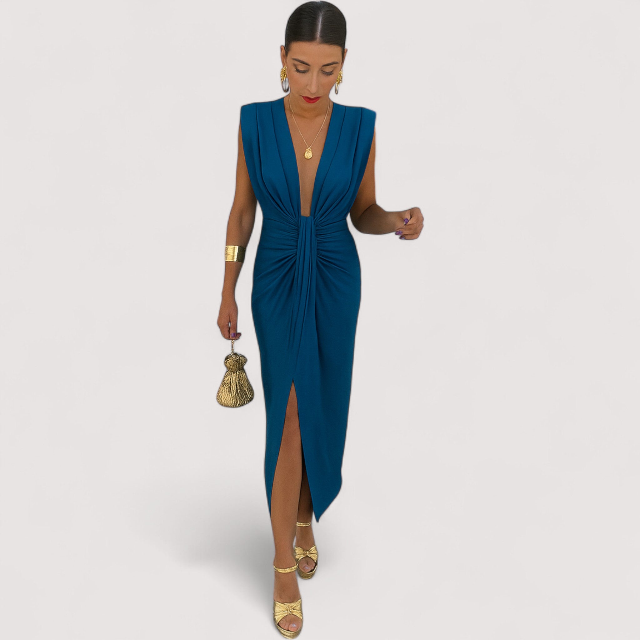 Maila™ | Vestido Drapé Elegante