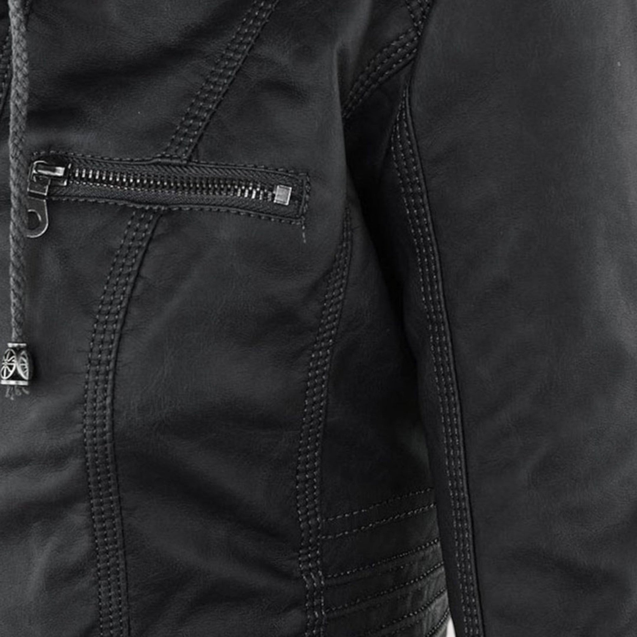 Laurina™ | Chaqueta con capucha estilizada para motociclistas