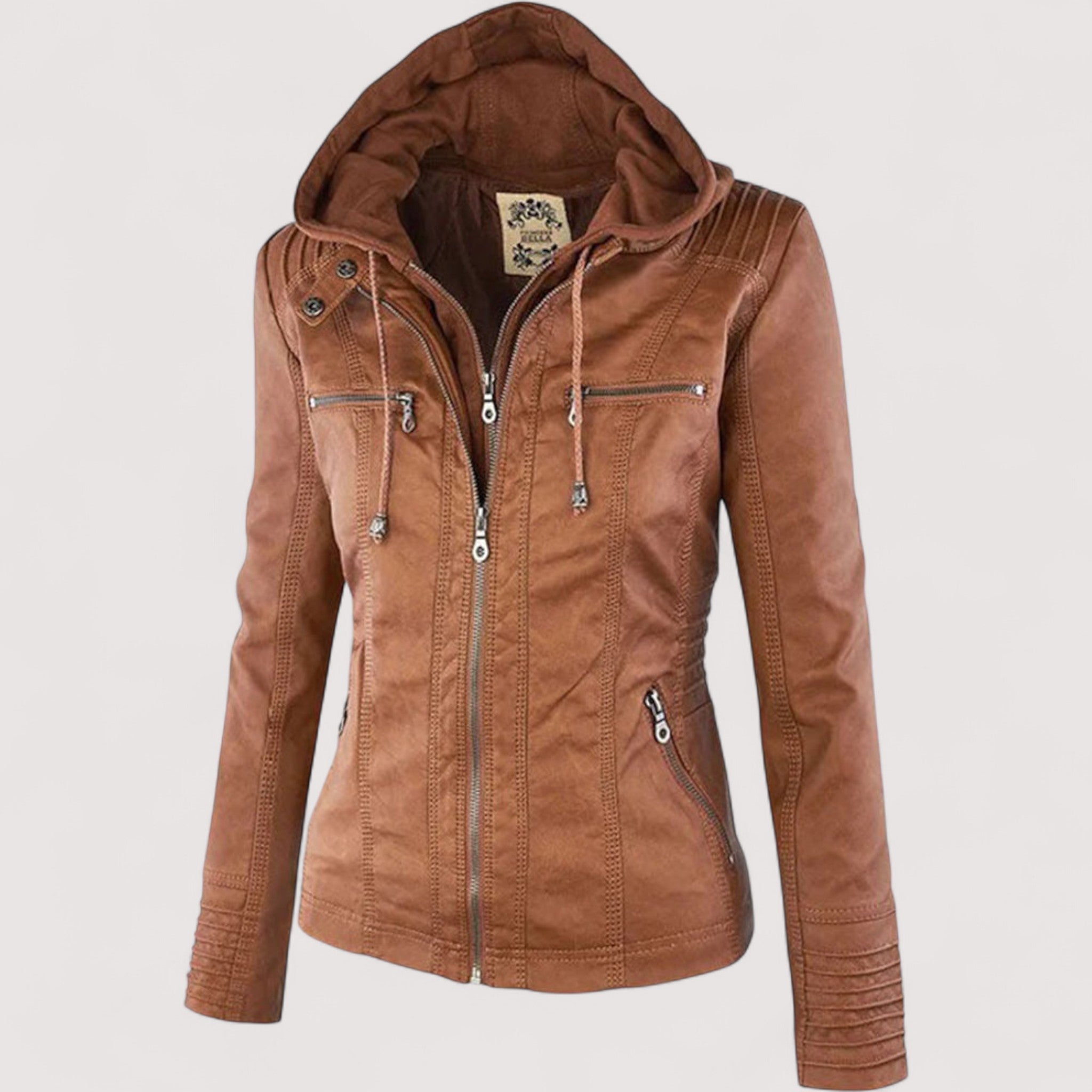 Laurina™ | Chaqueta con capucha estilizada para motociclistas