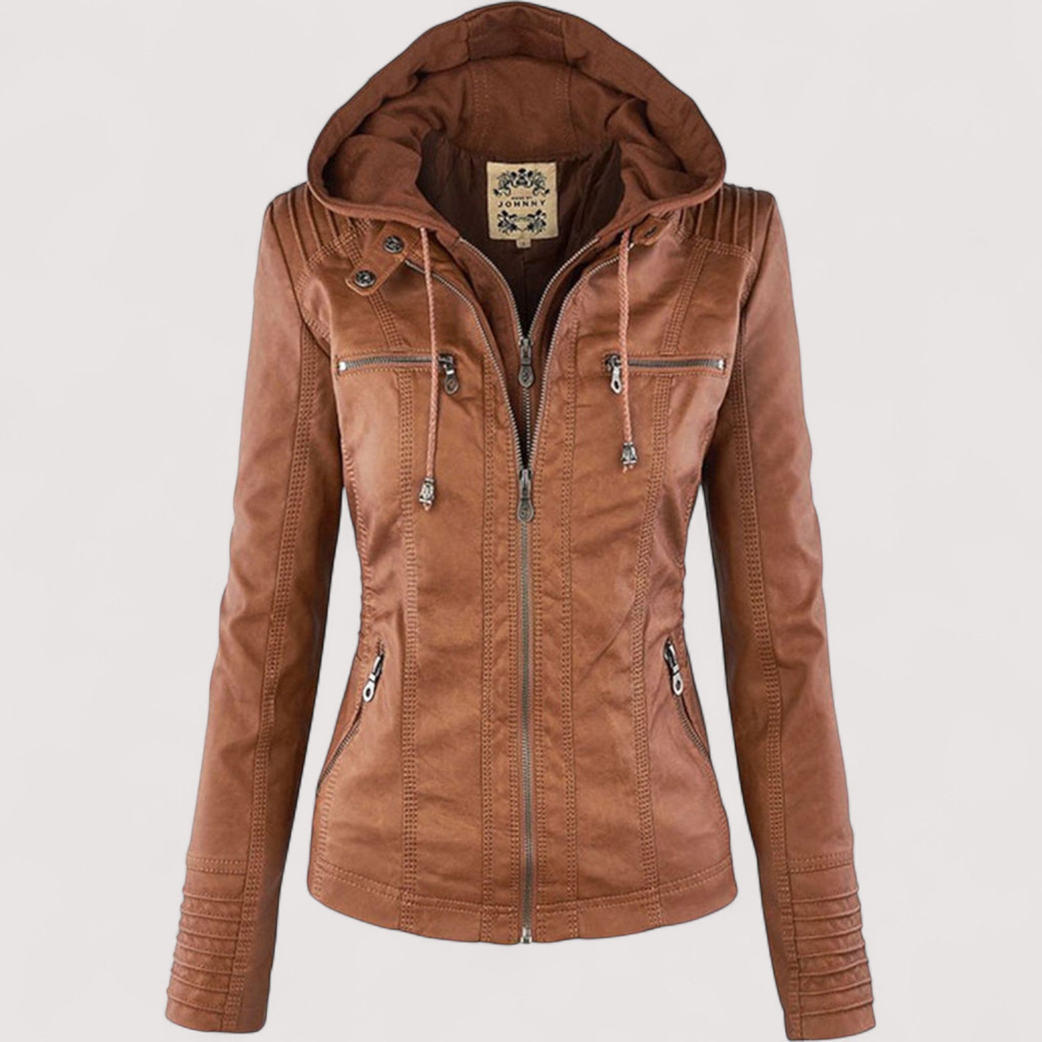 Laurina™ | Chaqueta con capucha estilizada para motociclistas