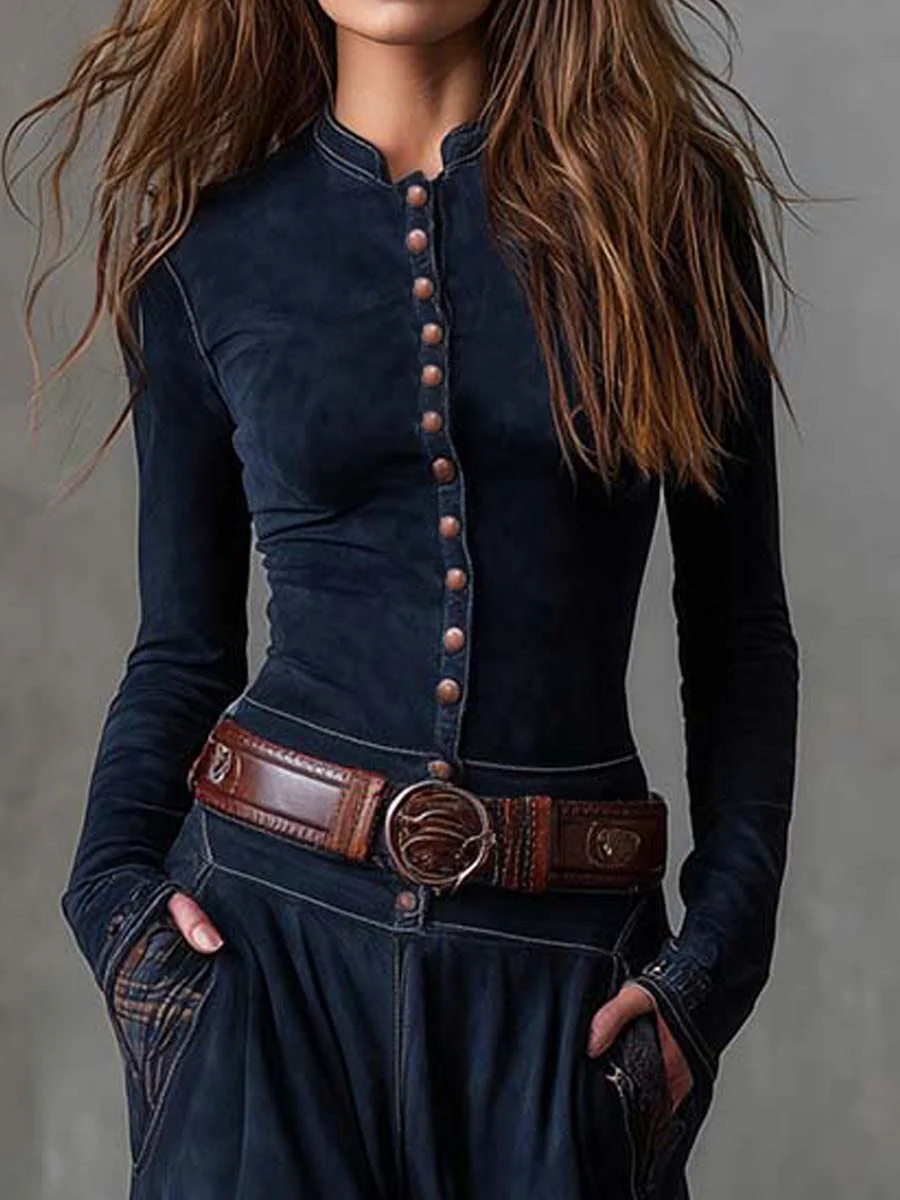 Azucena™ | Vestido de piel con cinturón