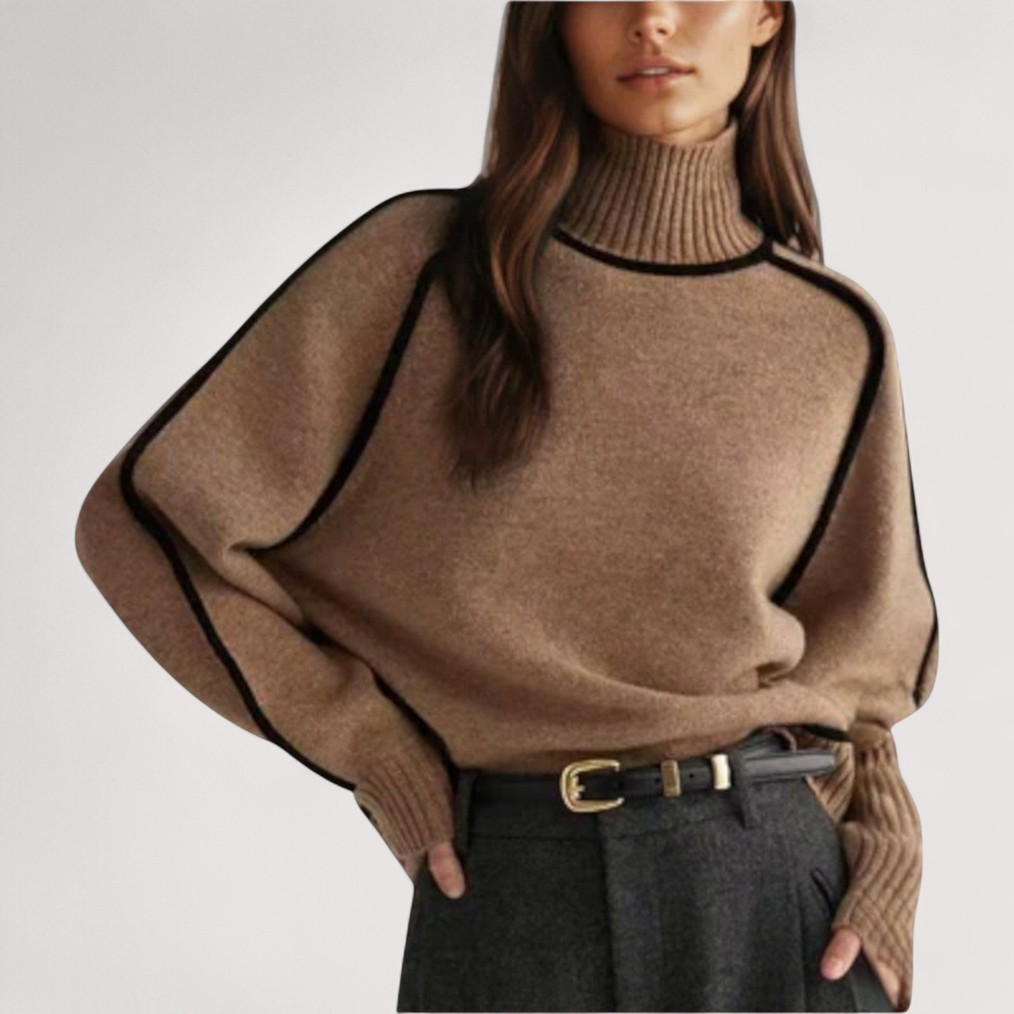 Gianina™ | Suave y elegante suéter de cuello alto