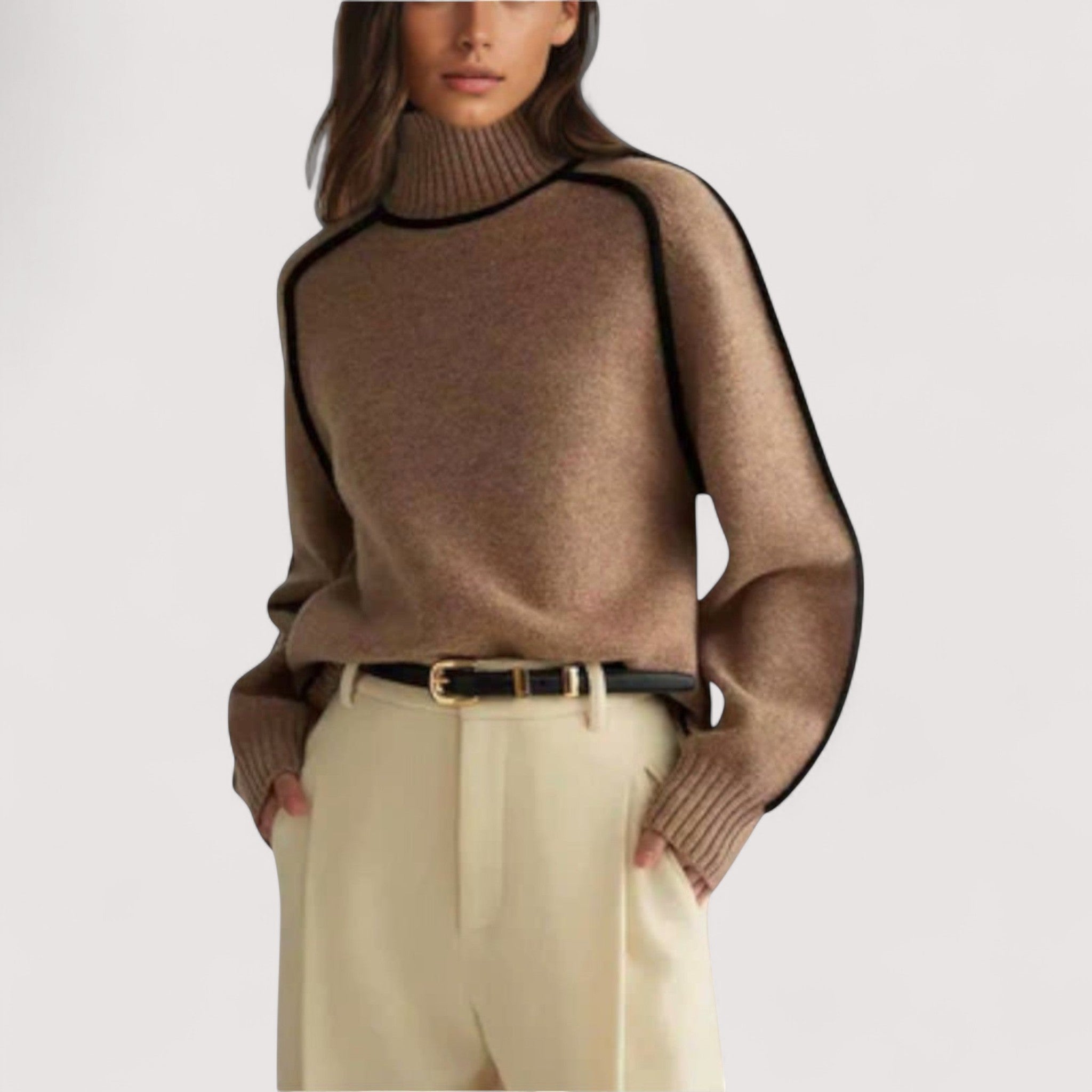 Gianina™ | Suave y elegante suéter de cuello alto