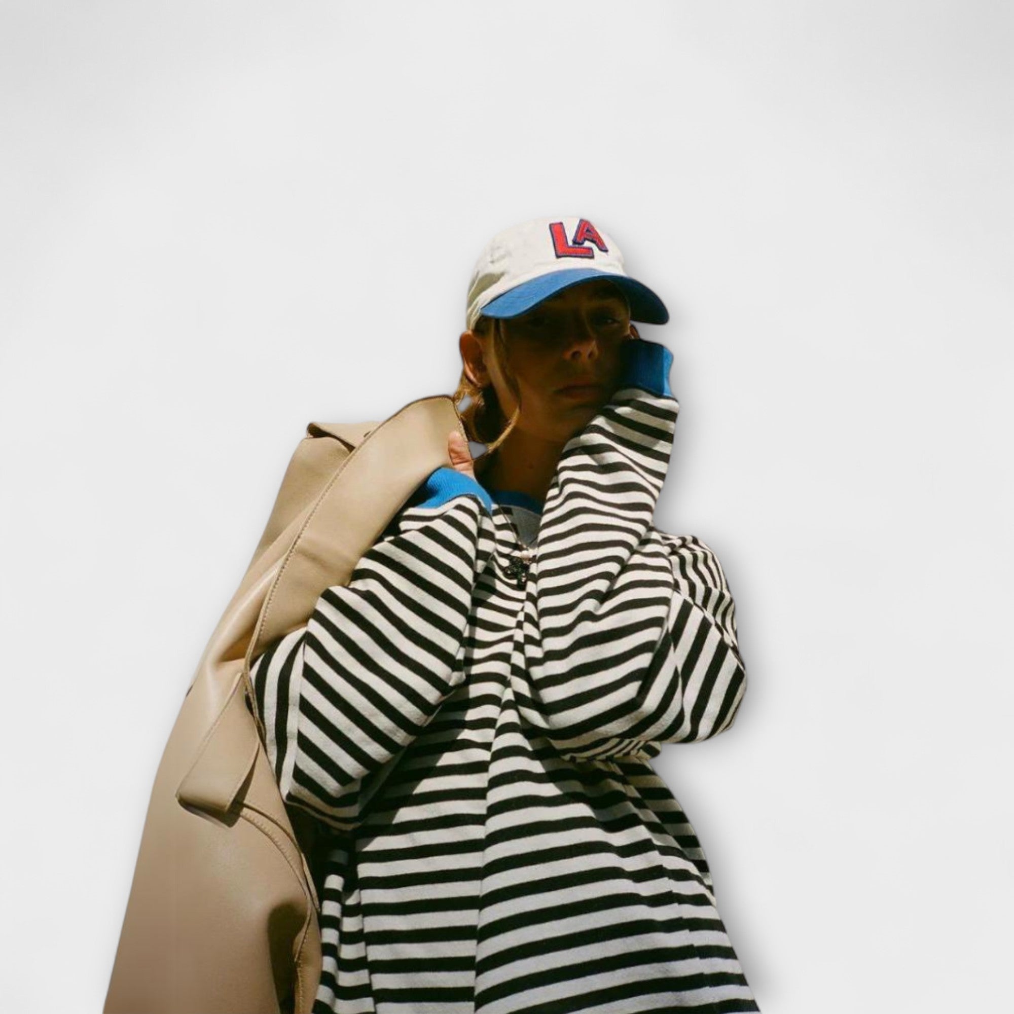 Mary - Suéter Largo a Rayas