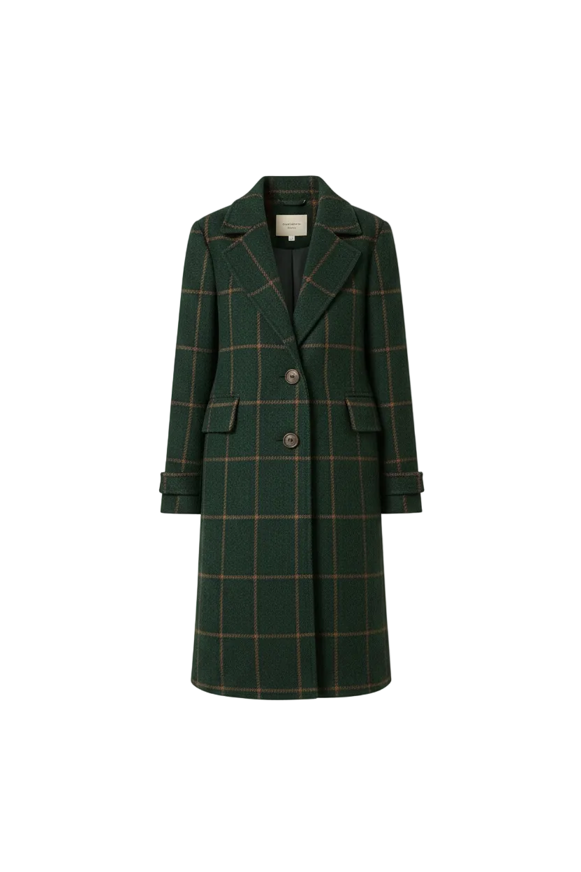 Florencia™ | Chaqueta de tweed a cuadros retro