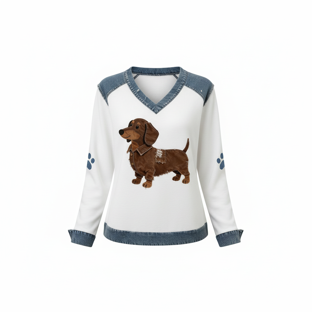 Paloma™ | Camisa de algodón con estampado de perros