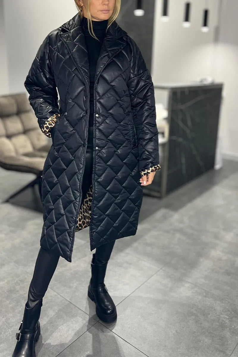 Kaarina™ | Elegante abrigo de estampado de leopardo