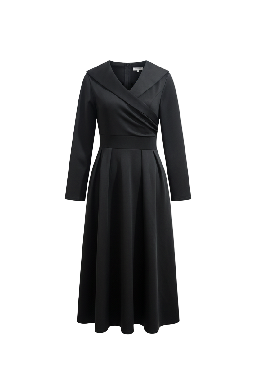 Lorenza™ | Vestido Midi-Satinado