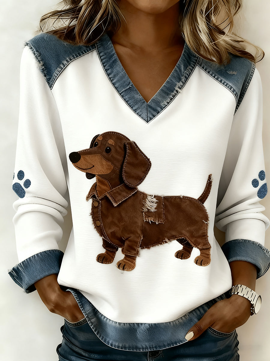 Paloma™ | Camisa de algodón con estampado de perros
