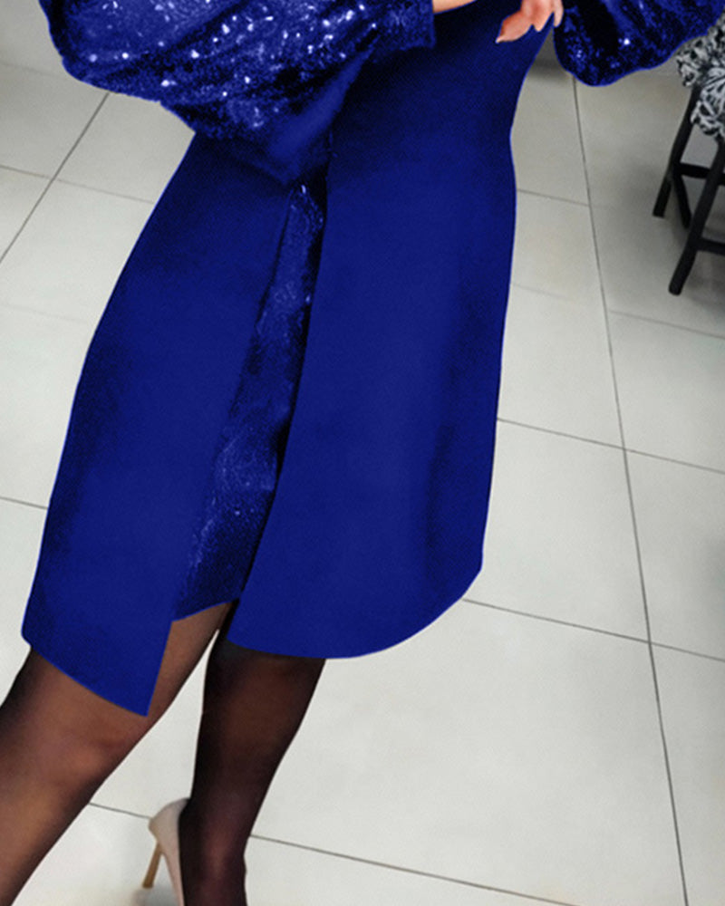 Ariane™ | Vestido elegante con detalles de patchwork