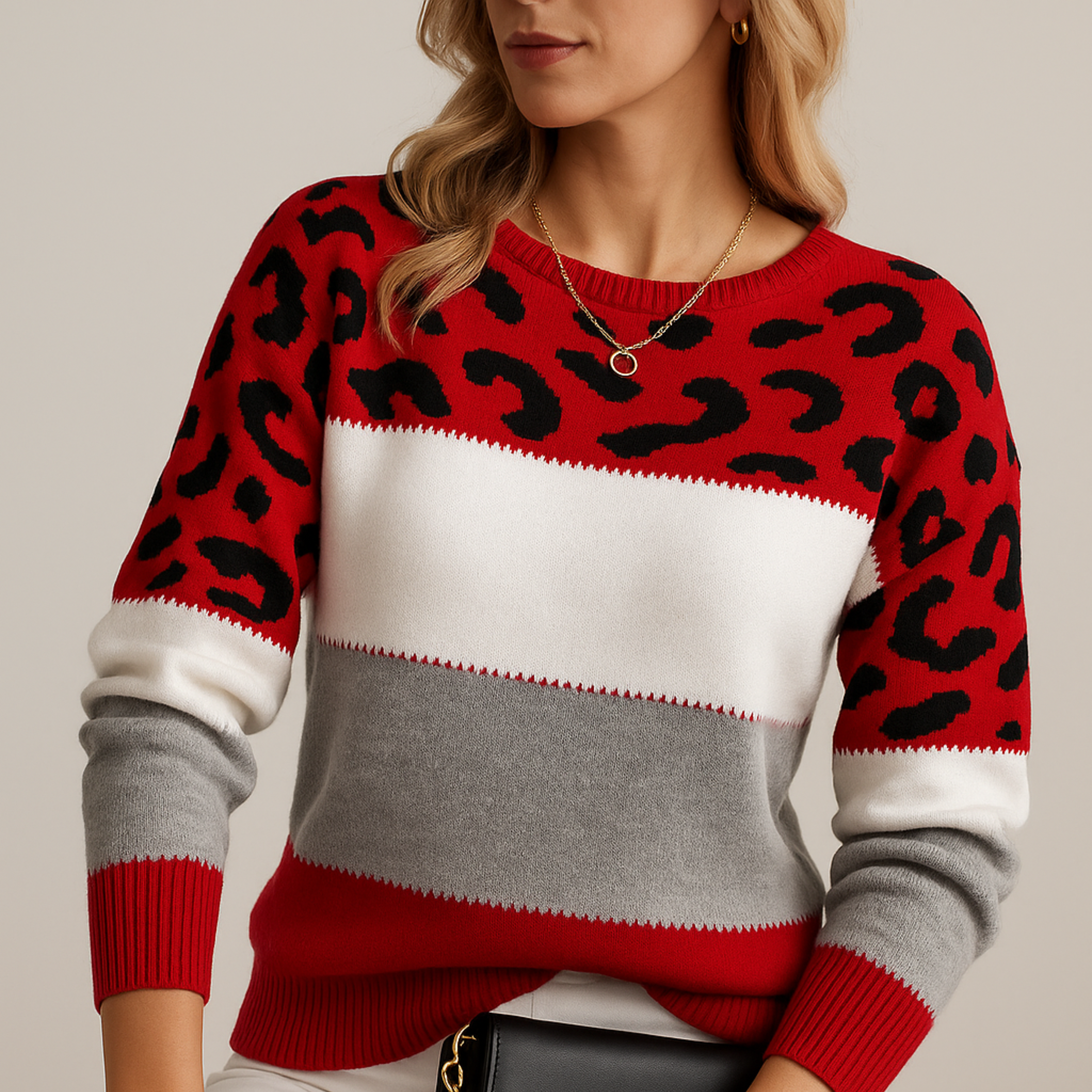 Louise™ | Suéter de leopardo elegante