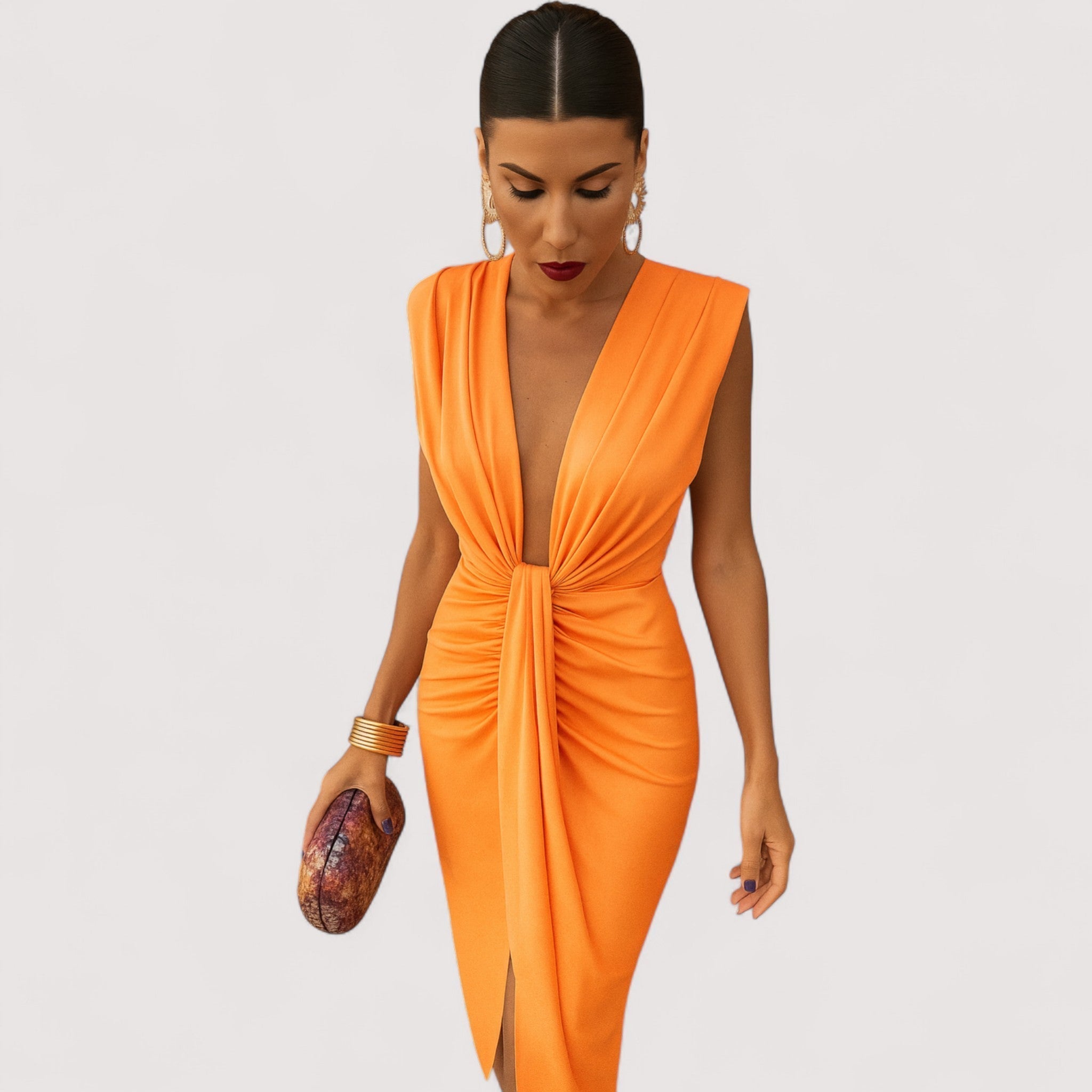 Maila™ | Vestido Drapé Elegante