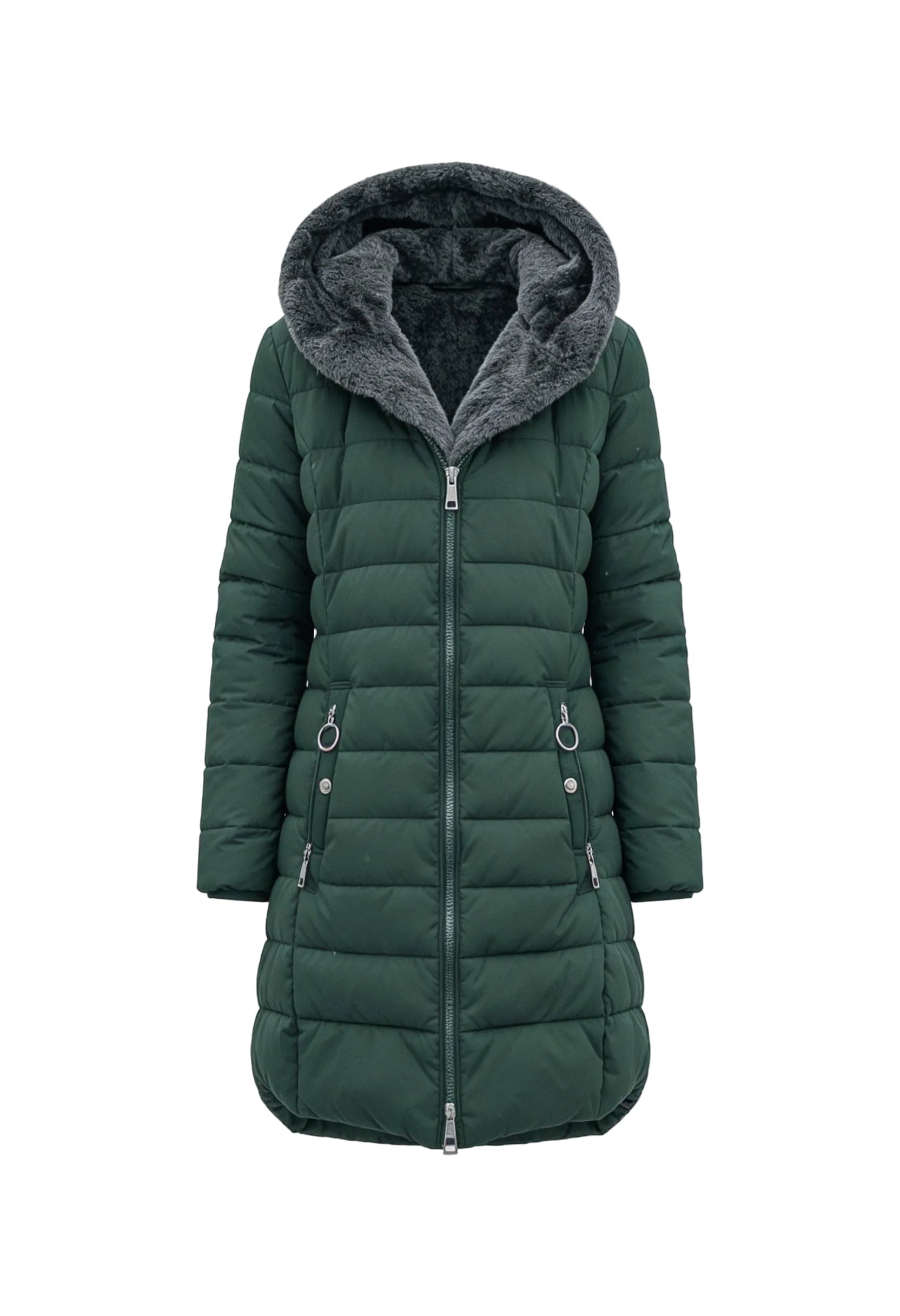 Aada™ | Chaqueta Puffer Forrada de Forro Polar