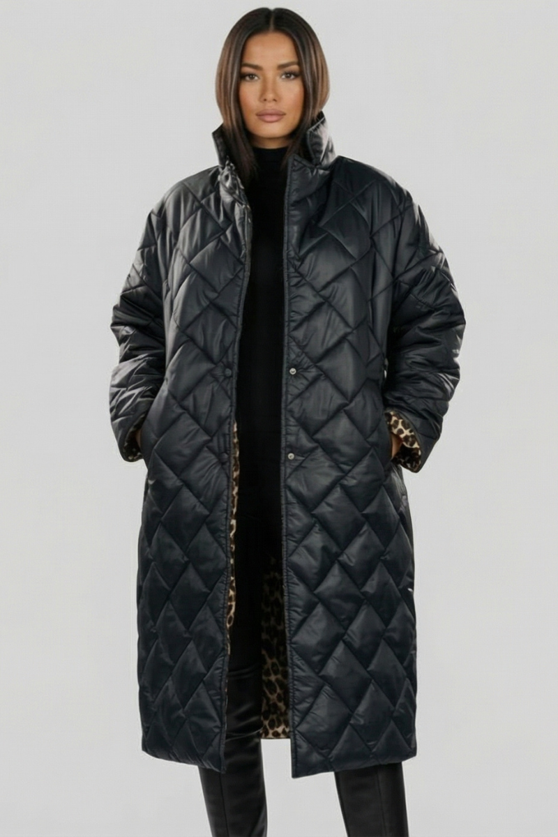 Kaarina™ | Elegante abrigo de estampado de leopardo