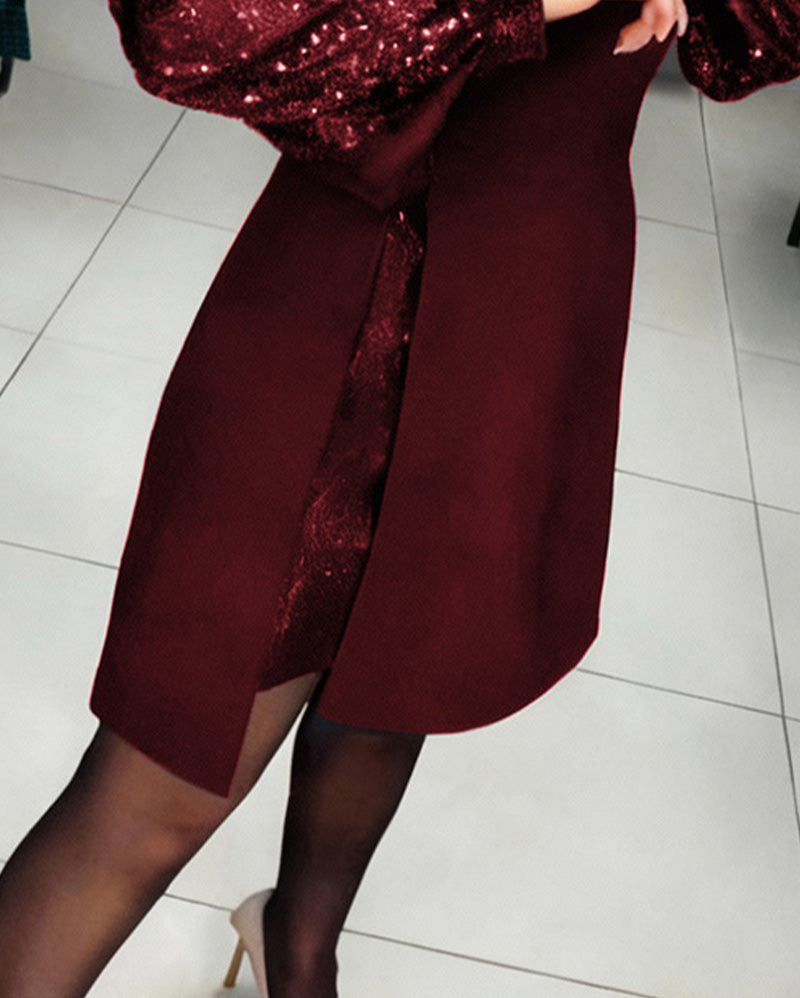 Ariane™ | Vestido elegante con detalles de patchwork