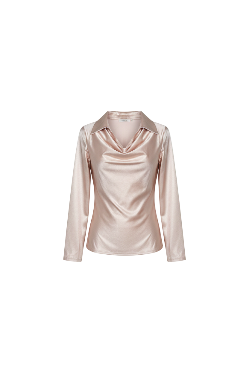 Charlotte™ | Top satinado con escote en V