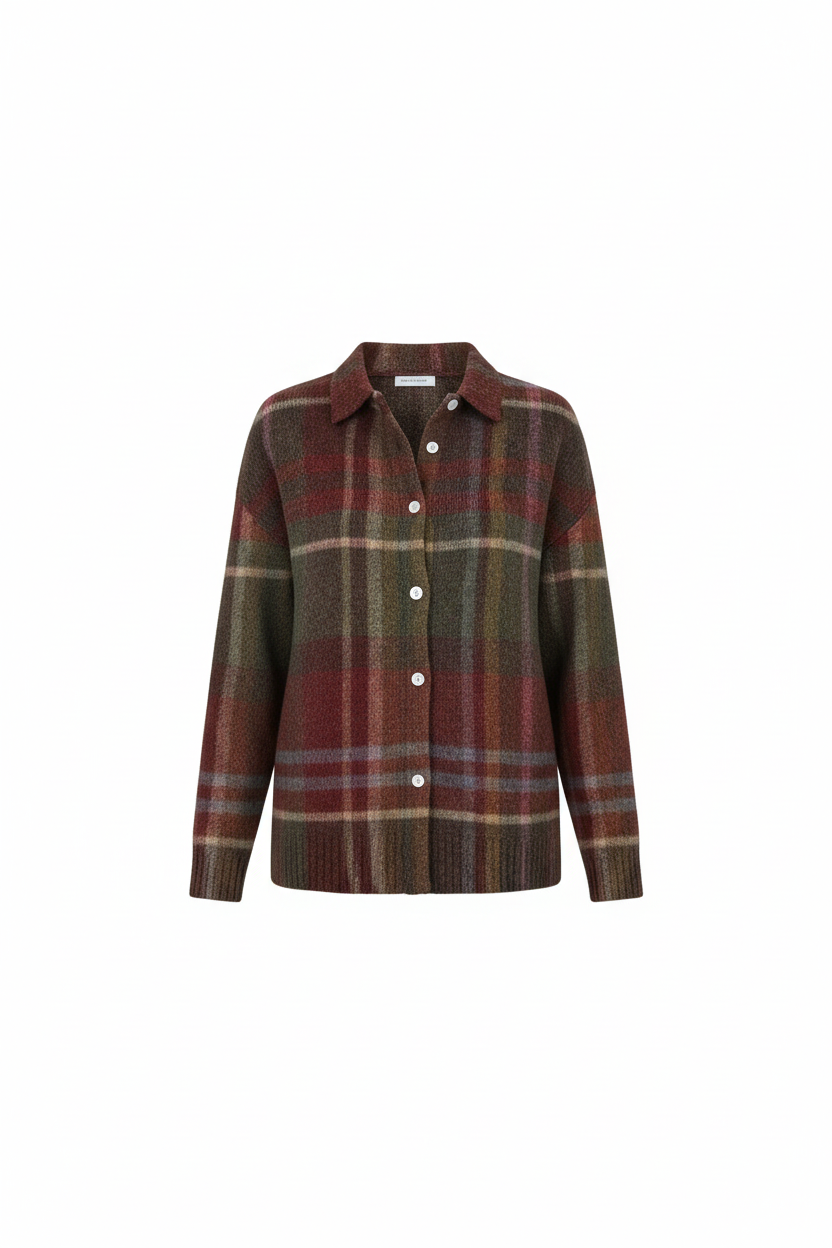 Emily™ | Camisa a cuadros en cálidos tonos de otoño