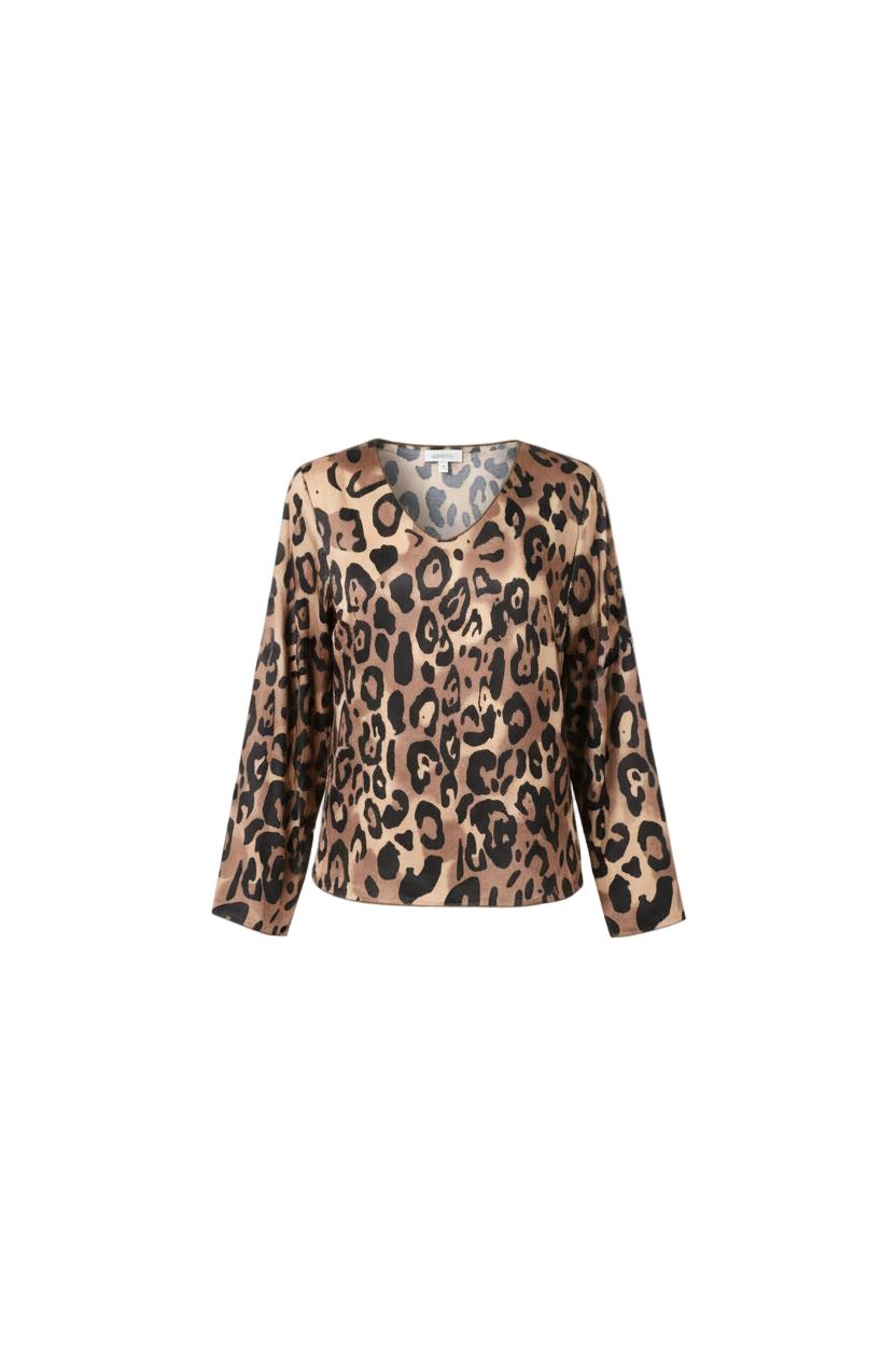 Zlata™ | Top ligero para mujeres con estampado de leopardo