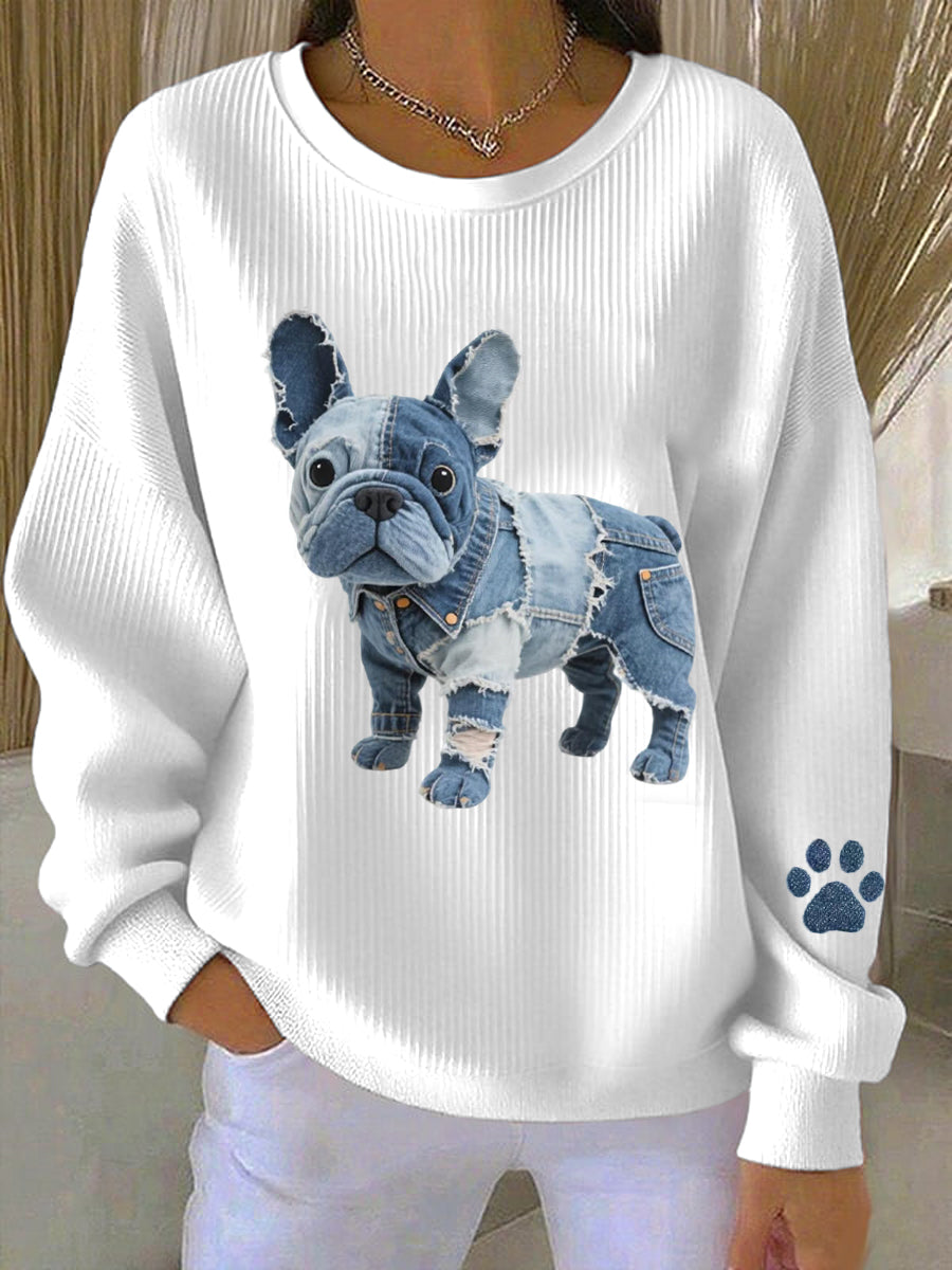 Rosa™ | Camisa con patrón de perro